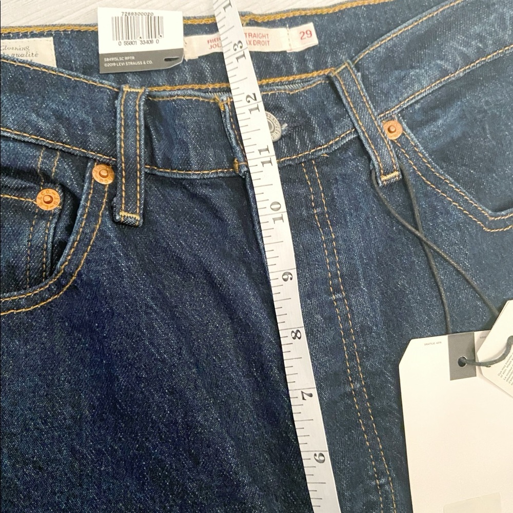 NWT Levi’s rib cage straight ankle dark wash - Picture 10 of 13